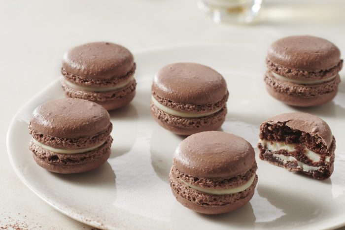 Macarons-Yuzu-coque-cacao