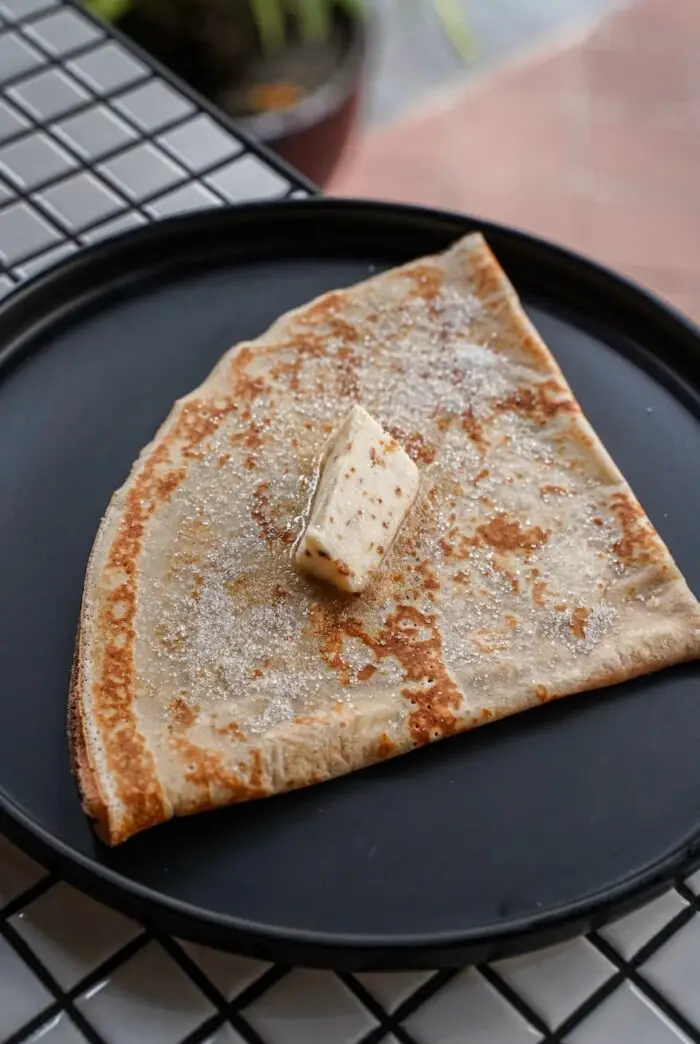 french fold crepe butter and sugar