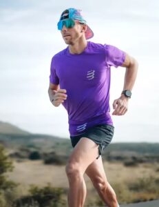 running t shirt men s performance ss royal lilac compressport 53076d76 9554 4787 8d55 a35d954e189d