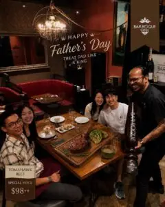 bar roque grill fathers day