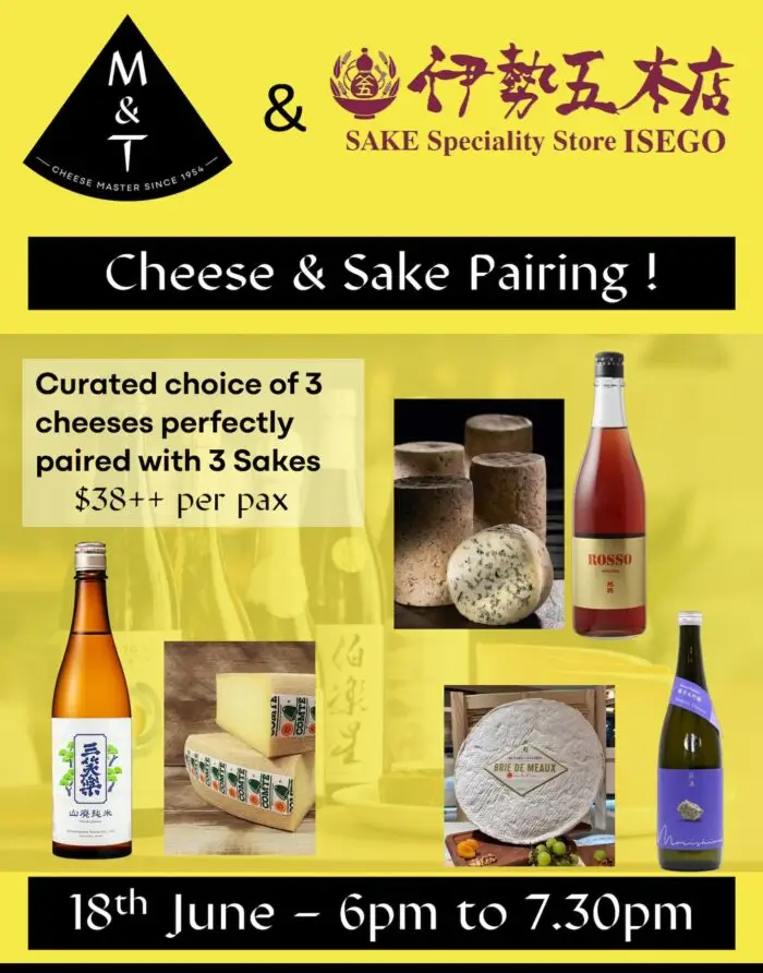 monts et terroirs cheese sake and cheese pairing