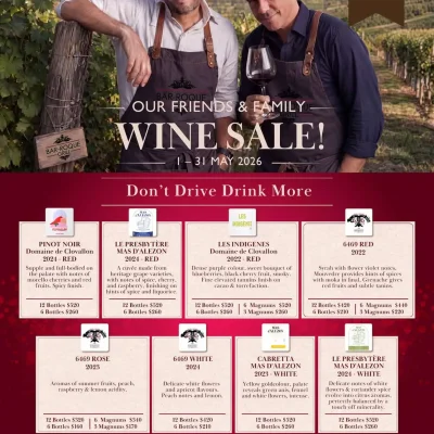 bar roque grill wine sale