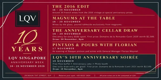 lqv 10 years 2026 celebration