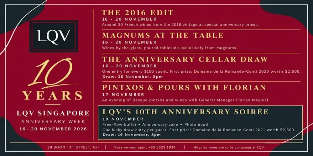 lqv 10 years 2026 celebration