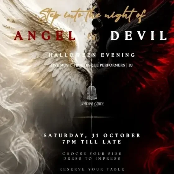 Angel vs devil madame claude halloween october 2026